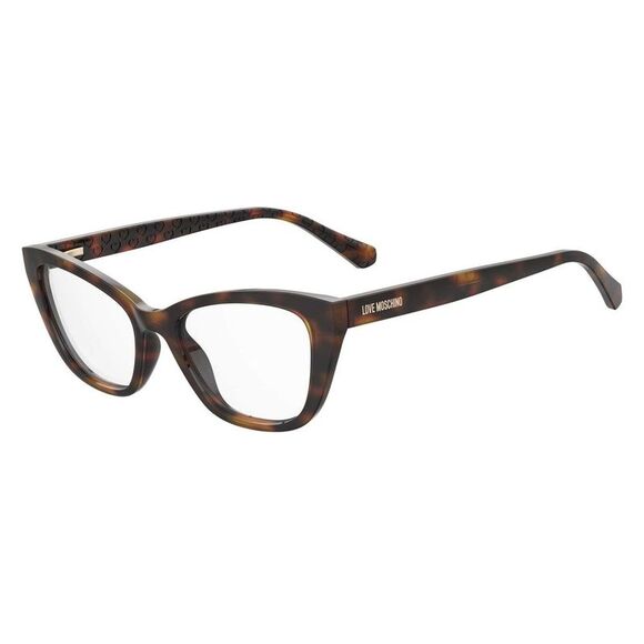 Love Moschino Brown Cellulose Propionate Glasses Women's (Frames)